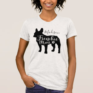 女の子および女性のためのフレンチ・ブルドッグのお母さんのTシャツ Tシャツ