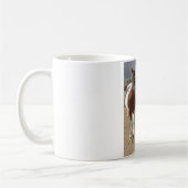 女の子および彼女の馬 コーヒーマグカップ (左)