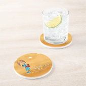 女の子および猫 コースター (側面)