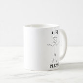 女の子お願いマグ コーヒーマグカップ (正面右)