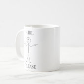 女の子お願いマグ コーヒーマグカップ (正面左)