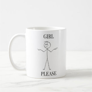 女の子お願いマグ コーヒーマグカップ
