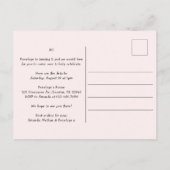 女の子かわいいアイスクリーム2nd誕生日パーティー インビテーションポストカード (裏面)