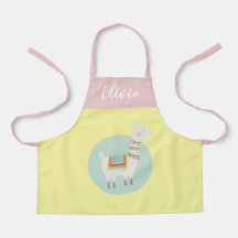 女の子かわいいレインボーパーソナライズされたラマ名子供