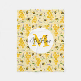 女の子かわいい甘い夏のフローラビーキッズ フリースブランケット