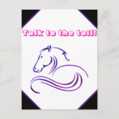 . .女の子かわいい話をする尻馬 ポストカード (正面)