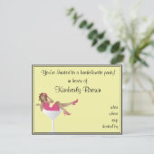 女の子かマルティーニのガラスバチェロレッテの招待状 招待状 (スタンド正面)