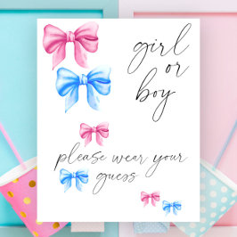 女の子か男の子か衣服お願い ポスター