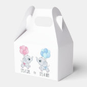 女の子か男の子の性別のリビールフェイスボックス フェイバーボックス (正面サイド)