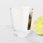 女の子がケシを摘む(フローラシーン) (花畑) ショットグラス (左)