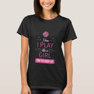 女の子がサッ遊カーをやるのが好き保なのは知っている Tシャツ