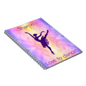 女の子がバレリーナを踊りたがる ノートブック (右側)