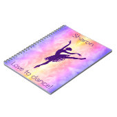 女の子がバレリーナを踊りたがる ノートブック (左側)