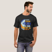 女の子がバ遊レーバールをしようとす保るのを知る Tシャツ (正面フル)