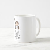 女の子がムグを吐く コーヒーマグカップ (正面右)