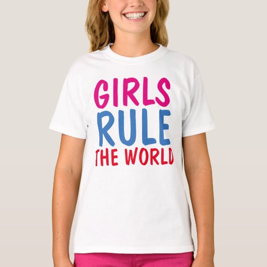 女の子が世界のTシャツを支配する Tシャツ (正面)
