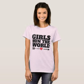 女の子が世界を動かす、フェミニストTシャツ Tシャツ (正面フル)