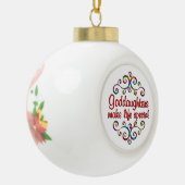 女の子が人生を特別にする セラミックボールオーナメント (左)