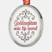 女の子が人生を特別にする メタルオーナメント (左)