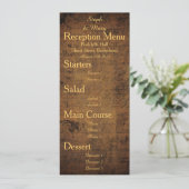 女の子が出会う女の子の結婚式のレセプションメニューカード 招待状 (スタンド正面)