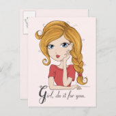 女の子が君のためにやれ ポストカード (正面/裏面)