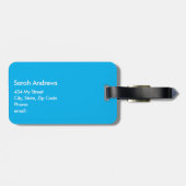 女の子が噛み返るおもしろい ラゲッジタグ (裏面横)