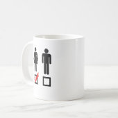 女の子が好きです コーヒーマグカップ (正面左)