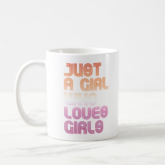 女の子が好きな女の子 コーヒーマグカップ (左)