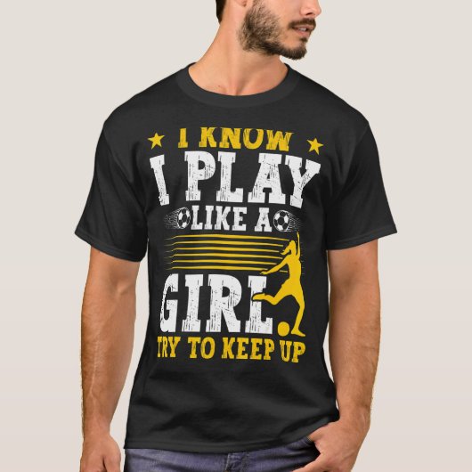 女の子が好き遊のサッカー母 Tシャツ (正面)