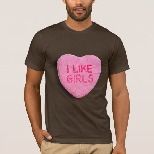 女の子が好き Tシャツ (正面)