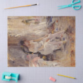 女の子が彼女のストッキングを着て(Berthe Morisot) 薄葉紙 (クラフト)