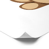 女の子が猿を振る ポスター (角)