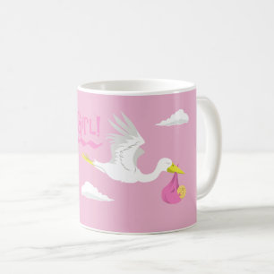女の子が生まれた! コーヒーマグカップ