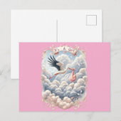 女の子が生まれました！ ポストカード (正面/裏面)