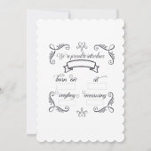 女の子が生まれました 赤ちゃん誕生のお知らせ (裏面)