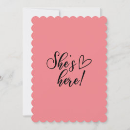 女の子が生まれました 赤ちゃん誕生のお知らせ