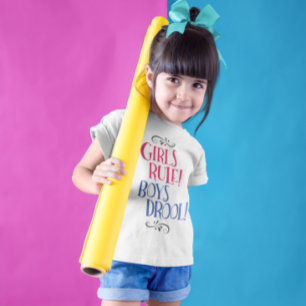 女の子が男の子を支配する!Tシャツ Tシャツ