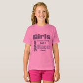 女の子が男の子を追うが僕が負ける Tシャツ (正面フル)