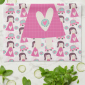 女の子が行く場所 キッチンタオル (折り畳み)