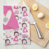 女の子が行く場所 キッチンタオル (四つ折り)