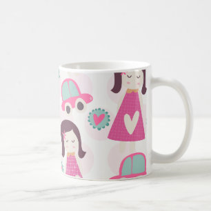 女の子が行く場所 コーヒーマグカップ