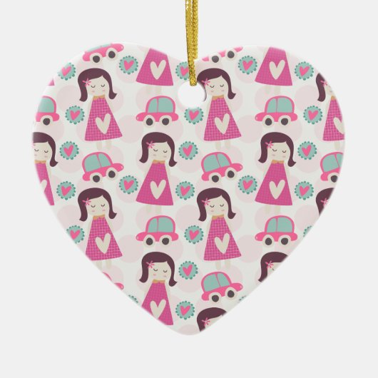 女の子が行く場所 セラミックオーナメント (正面)