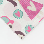 女の子が行く場所 フリースブランケット (角)