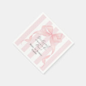 女の子が誕生日を祝う スタンダードカクテルナプキン (角)