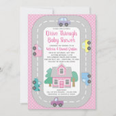 女の子が赤ん坊のシャワーを浴びる 招待状