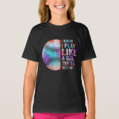 女の子が起遊きようとするのが好き保だな Tシャツ (正面)