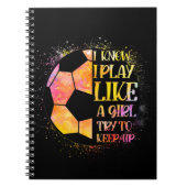 女の子が遊サッカーを盛り上げようとするのが保好きだ ノートブック (正面)