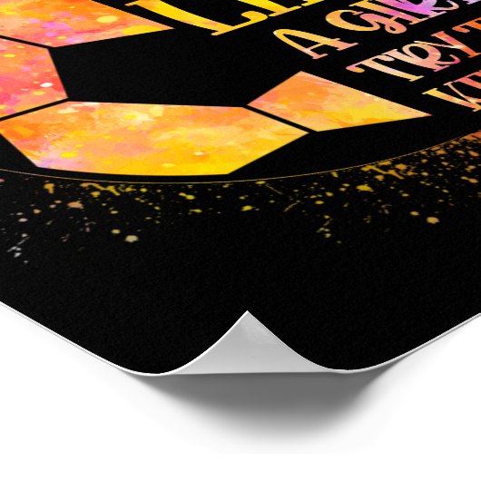 女の子が遊サッカーを盛り上げようとするのが保好きだ ポスター (角)