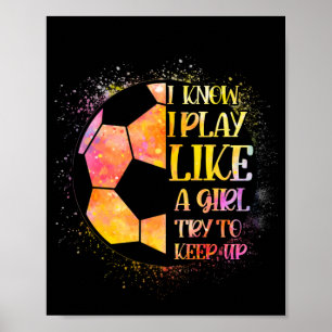 女の子が遊サッカーを盛り上げようとするのが保好きだ ポスター