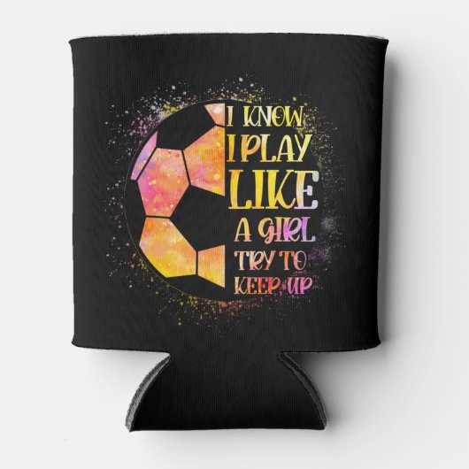 女の子が遊サッカーを盛り上げようとするのが保好きだ 缶クーラー (正面)